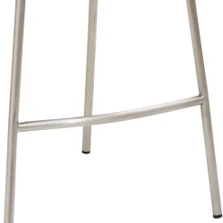 Tresenstuhl in Lichtgrau Kunstleder - Atela^Wohnen New