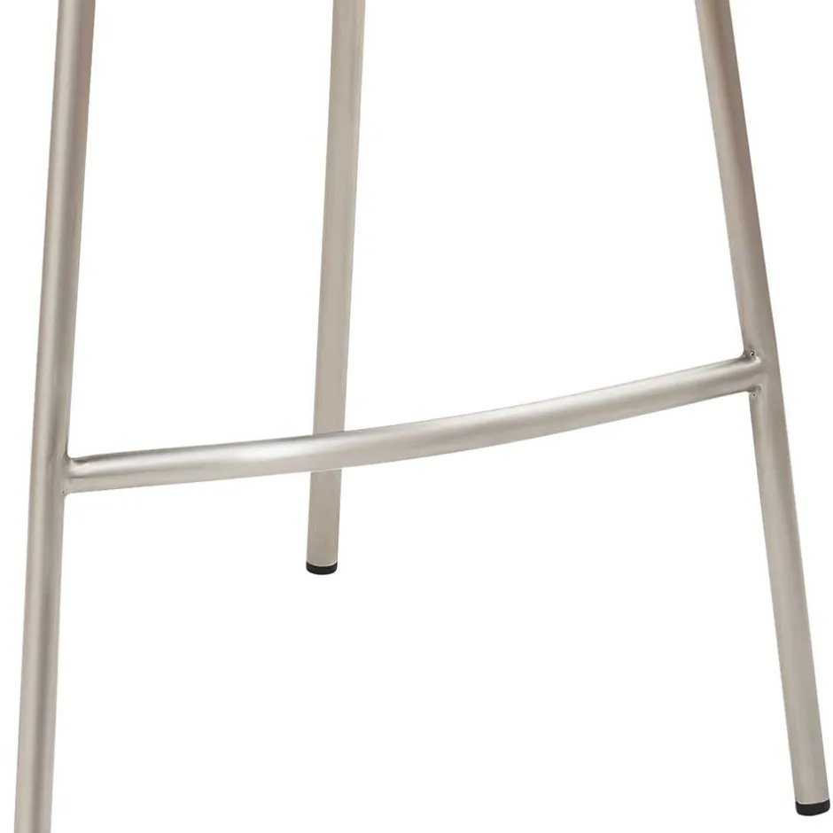 Tresenstuhl in Lichtgrau Kunstleder - Atela^Wohnen New