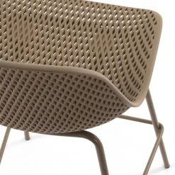 Wohnen Tresenstuhl mit Schalensitz in Beige - Vabienna (4er Set)