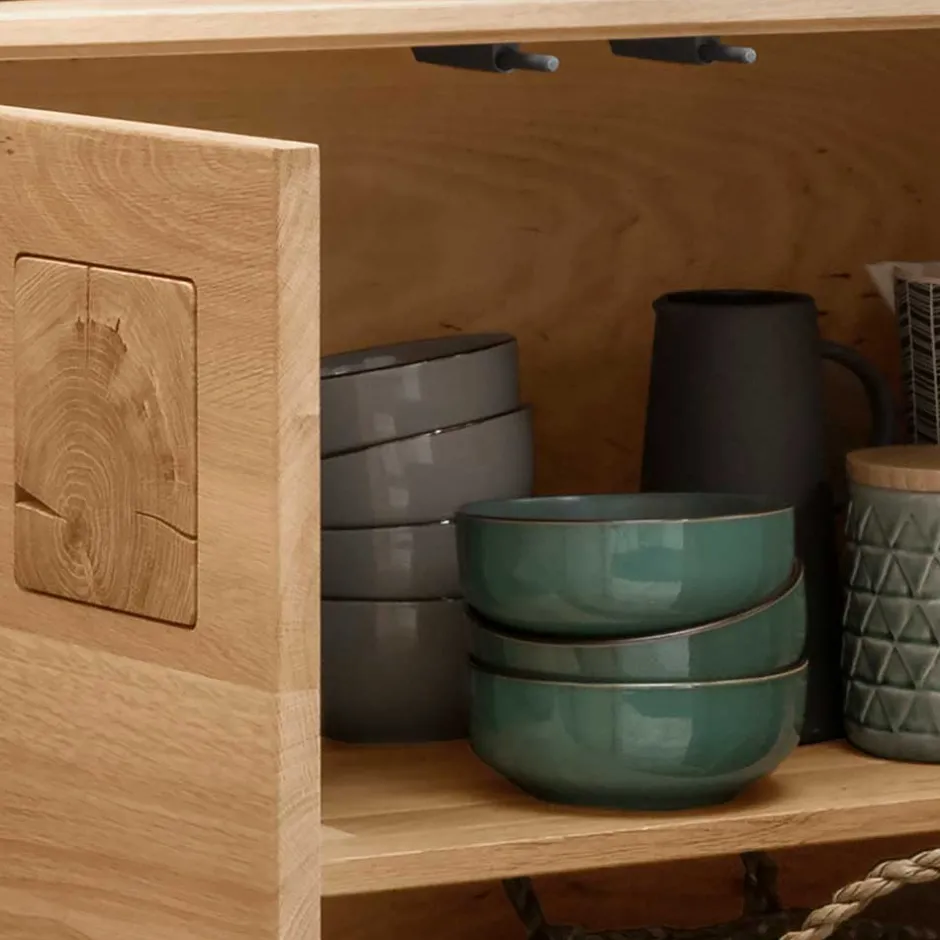 2-türige Kommode aus Massivholz Wildeiche - Millena^Wohnen