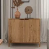 2-türige Kommode aus Wildeiche Massivholz - Laida^Wohnen Discount