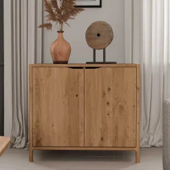 2-türige Kommode aus Wildeiche Massivholz - Laida^Wohnen Discount