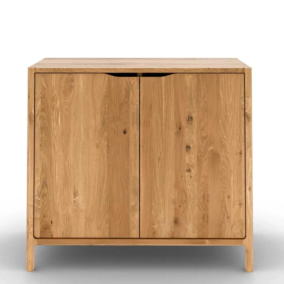2-türige Kommode aus Wildeiche Massivholz - Laida^Wohnen Discount
