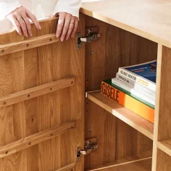 2-türige Kommode aus Wildeiche Massivholz - Laida^Wohnen Discount