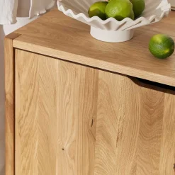 2-türige Kommode aus Wildeiche Massivholz - Laida^Wohnen Discount