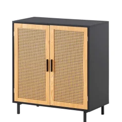 2-türige Kommode in Natur und Schwarz - Around^Wohnen Best