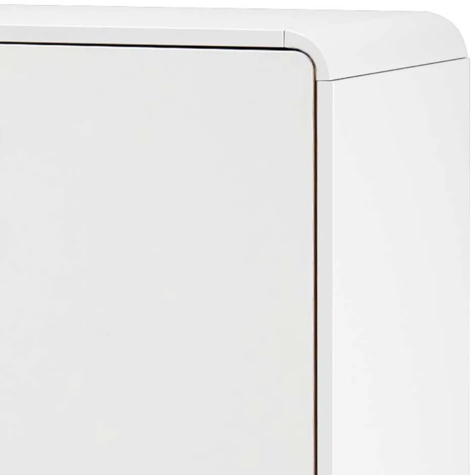 2-türige Kommode in Weiß mit Eiche - Kolreva^Wohnen Discount