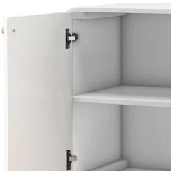 2-türige Kommode in Weiß mit Eiche - Kolreva^Wohnen Discount