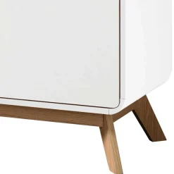 2-türige Kommode in Weiß mit Eiche - Kolreva^Wohnen Discount