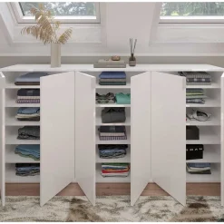 6-türige Schuhkommode in Weiß - Ejulia (dreiteilig)^Wohnen Discount