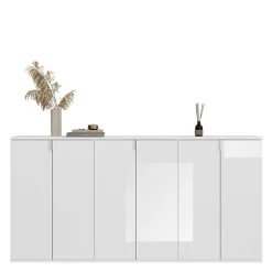 6-türige Schuhkommode in Weiß - Ejulia (dreiteilig)^Wohnen Discount