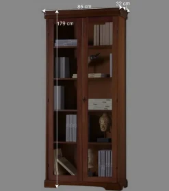 Wohnen 2-türige Vitrine im klassischen Stil - Lemerzi