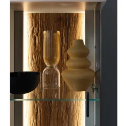 Wohnen 1-türige Wohnzimmervitrine 45x199x37 cm - Apulco