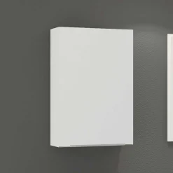 1-türiger Badezimmeroberschrank in Weiß - Livendas^Wohnen