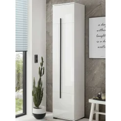 Wohnen 1-türiger Badezimmerschrank mit 200 cm Höhe - Ingmesan