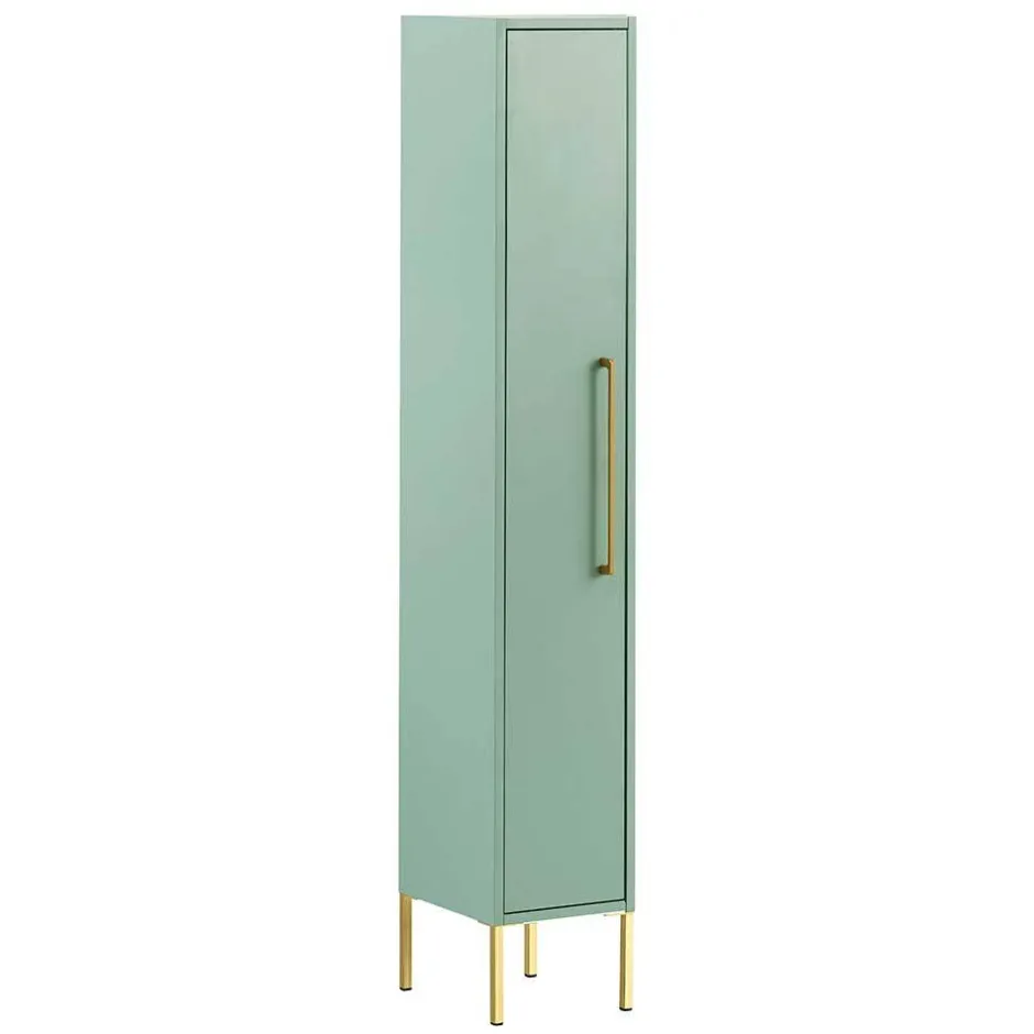 1-türiger Badschrank in Mintgrün & Gold - Aparcian^Wohnen Sale
