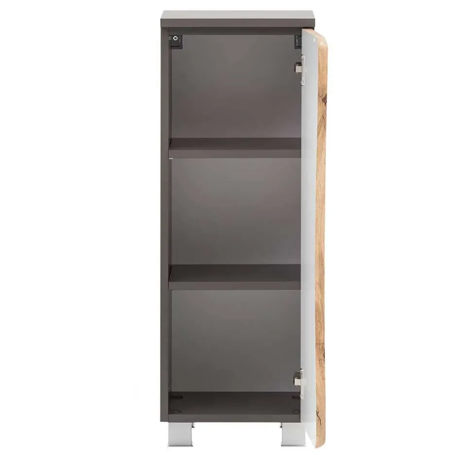 1-türiger Badschrank mit Naturkante Dekor - Breznia^Wohnen Best