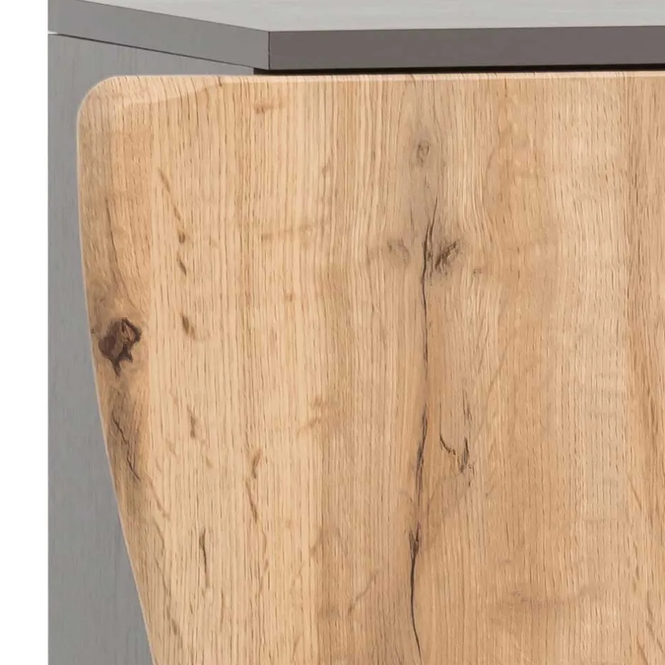 1-türiger Badschrank mit Naturkante Dekor - Breznia^Wohnen Best