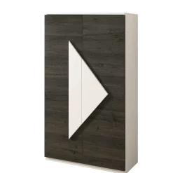 2-türiger Design Schuhschrank 74x128x34 cm - Fredo^Wohnen Discount