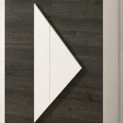 2-türiger Design Schuhschrank 74x128x34 cm - Fredo^Wohnen Discount