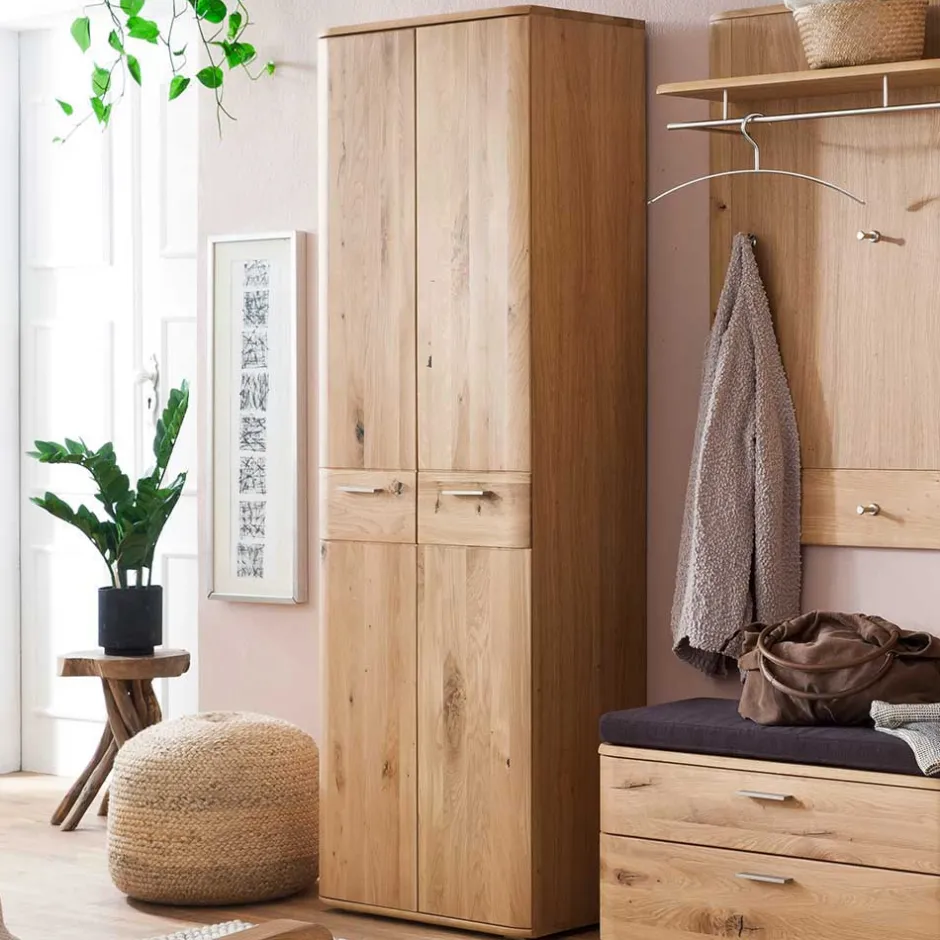 2-türiger Dielenschrank aus Massivholz - Mabasa^Wohnen Outlet