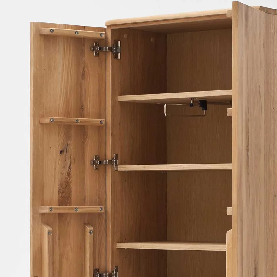 2-türiger Dielenschrank aus Massivholz - Mabasa^Wohnen Outlet