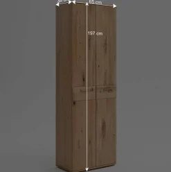 2-türiger Dielenschrank aus Massivholz - Mabasa^Wohnen Outlet