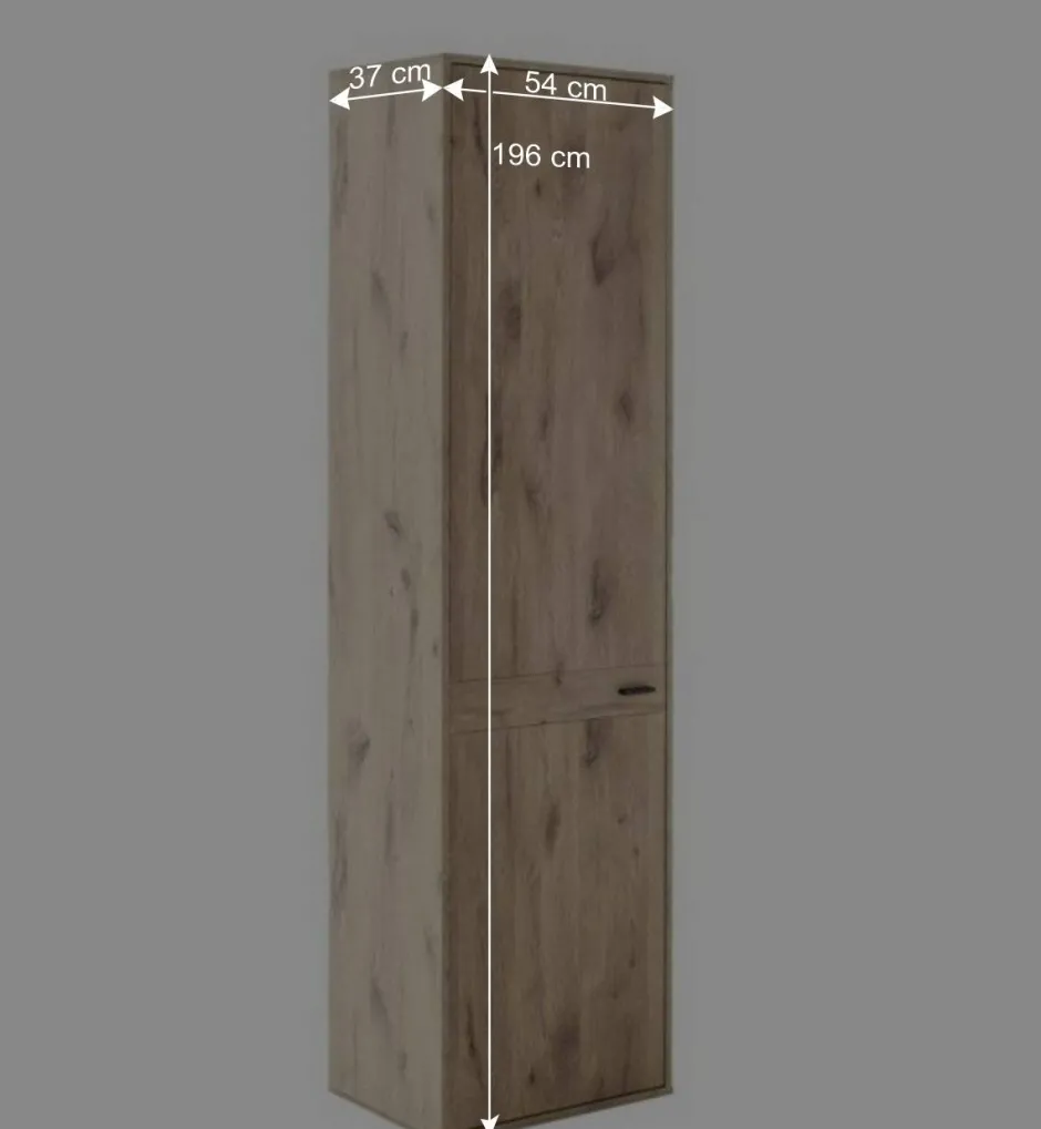 1-türiger Garderobenschrank in Wildeiche Optik - Vapposia^Wohnen Hot