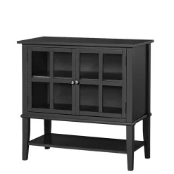 2-türiger Glasschrank in Schwarz - Epiros^Wohnen Outlet