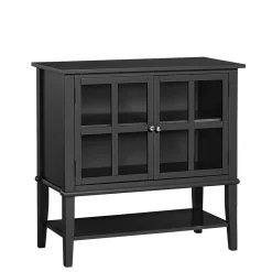 2-türiger Glasschrank in Schwarz - Epiros^Wohnen Outlet