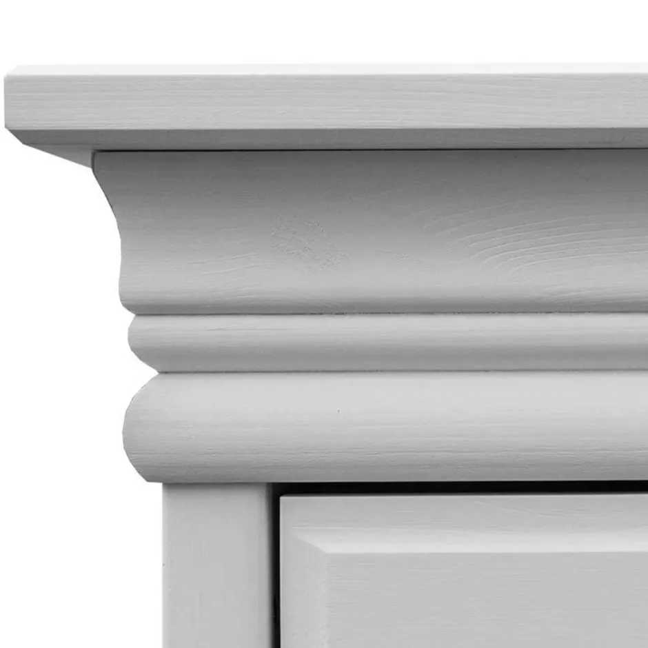 3-türiger Holz-Schlafzimmerschrank in Weiß - Presto^Wohnen Hot