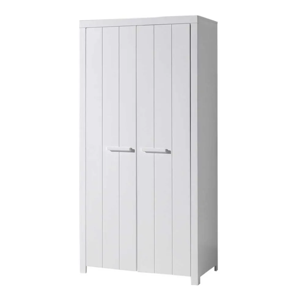 Kinder Wohnen 2-türiger Kinderschrank im Modern Country Style - Ellen