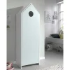 Kinder Wohnen 1-türiger Kinderschrank in Hausform 58x172x37 - Indefiva