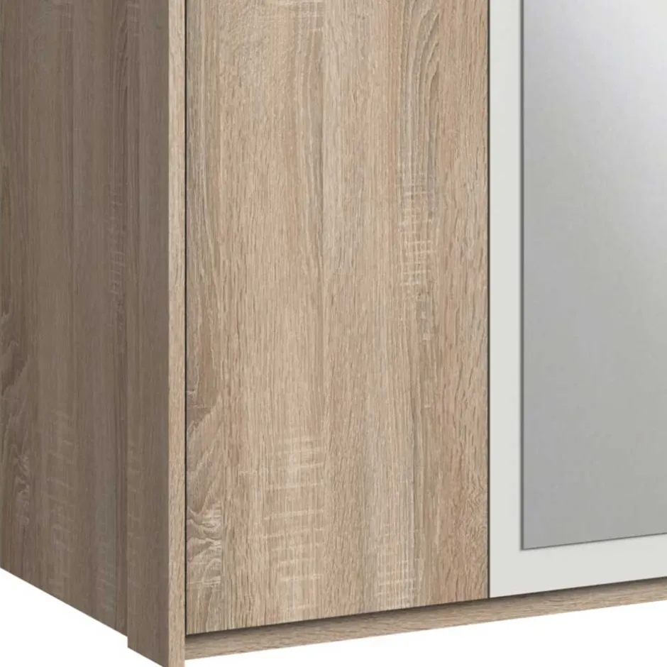 Wohnen 6-türiger Kleiderschrank mit zwei Schubladen - Coint