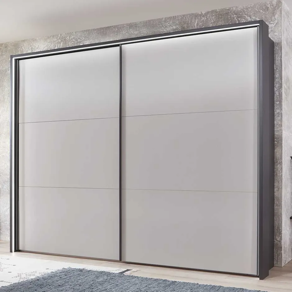 Wohnen 2-türiger Kleiderschrank mit Schwebetüren - Dandy