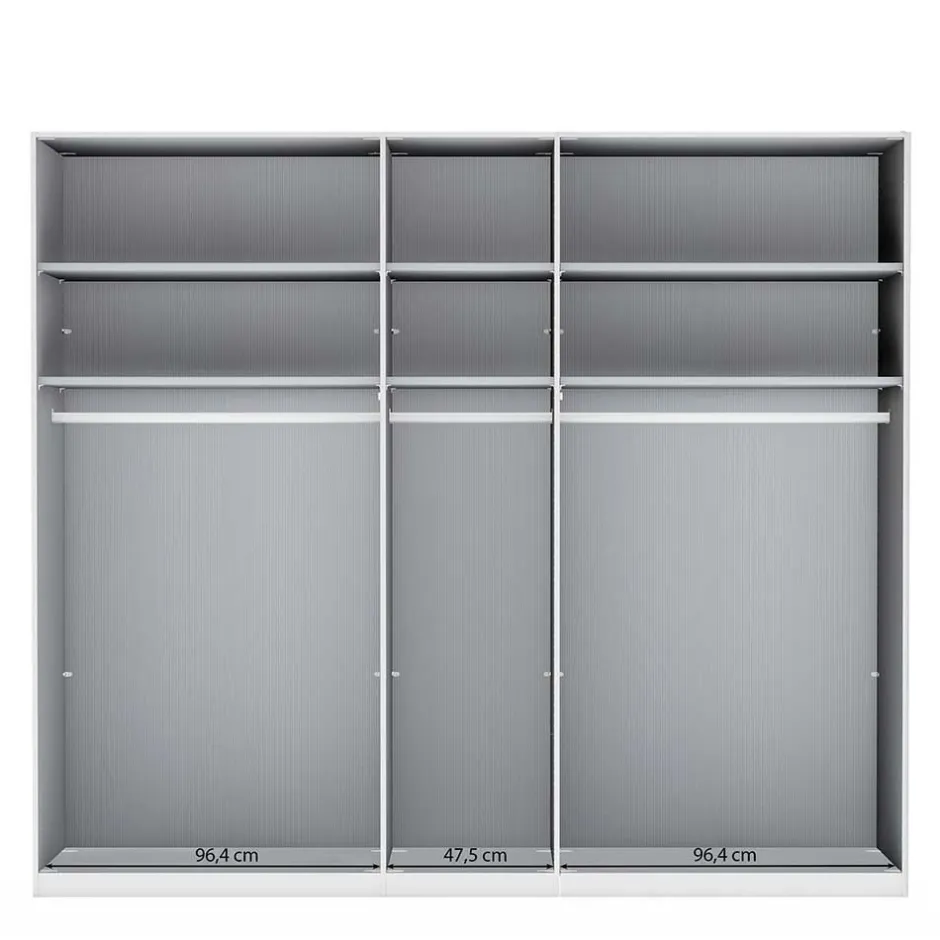 3-türiger Kleiderschrank mit Dreh- und Falttüren - Nujan^Wohnen Sale