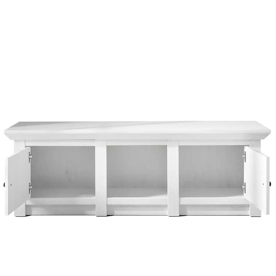 Wohnen 2-türiger Landhaus TV Schrank in Weiß - Chelles