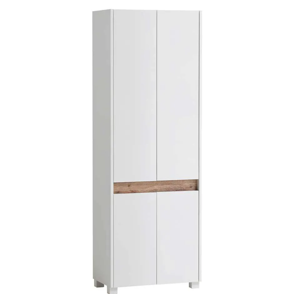 Wohnen 4-türiger Schrank für Schuhe in Weiß - Etravia