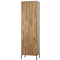 Wohnen 2-türiger Schrank in Eiche & Schwarz - Banyo