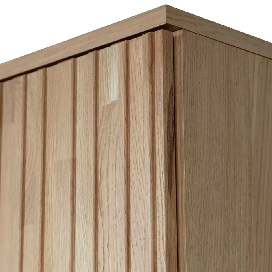 Wohnen 2-türiger Schrank in Eiche & Schwarz - Banyo