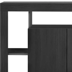 Wohnen 3-türiger Schrank mit 6 offenen Fächern - Bihar