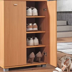 Wohnen 2-türiger Schuhschrank in Buche Dekor - Sagemini