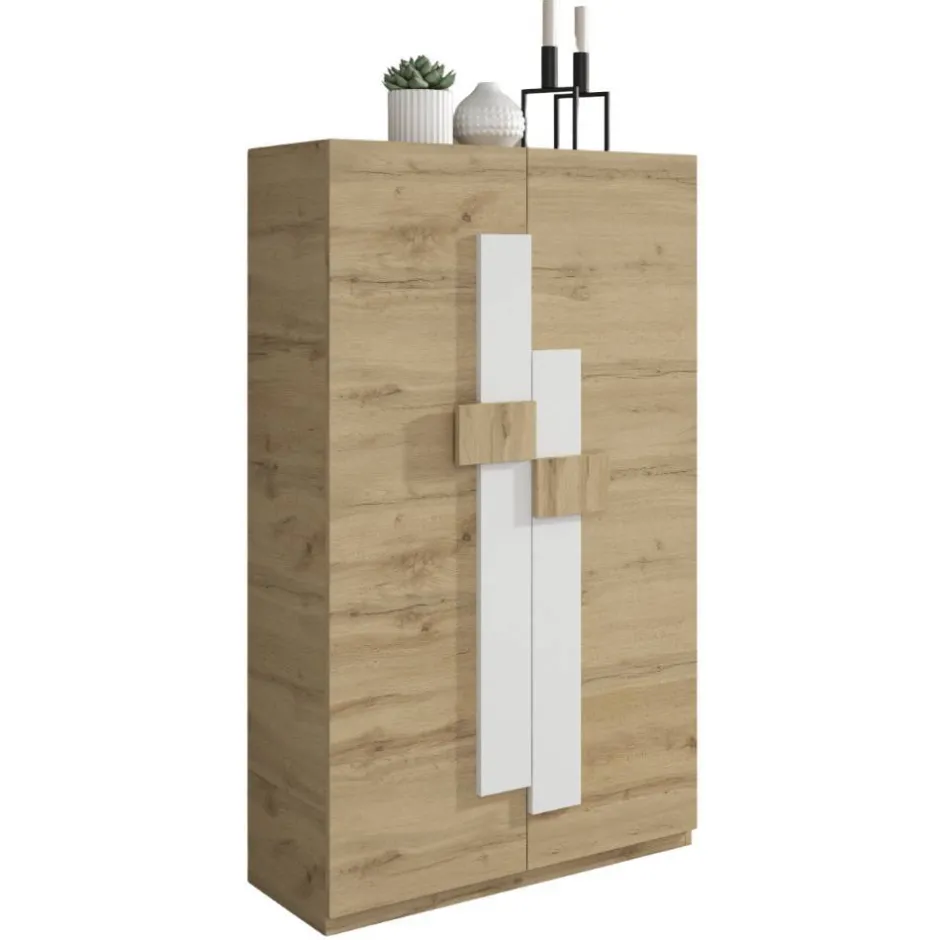 2-türiger Schuhschrank mit sechs schrägen Böden - Lornas^Wohnen Sale