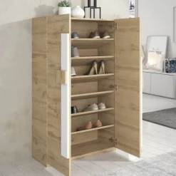 2-türiger Schuhschrank mit sechs schrägen Böden - Lornas^Wohnen Sale