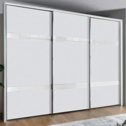 Wohnen 3-türiger Schwebetürenschrank in Weiß - Elisabeth