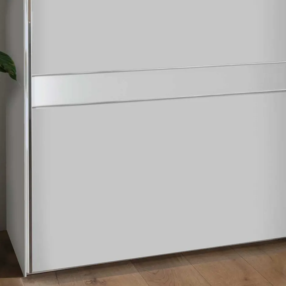 Wohnen 3-türiger Schwebetürenschrank in Weiß - Elisabeth