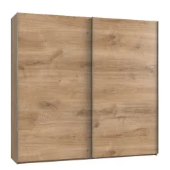 2-türiger Schwebetürenschrank im Holz Look - Dagidoyo^Wohnen