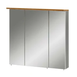 Wohnen 3-türiger Spiegel Badschrank 71 cm breit - Nienzo