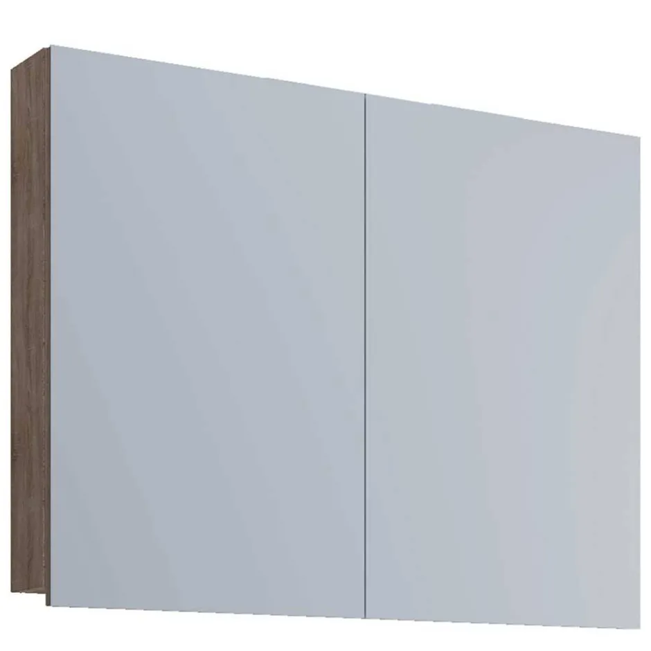 Wohnen 2-türiger Spiegelschrank fürs Bad in Sonoma-Eiche - Caleena