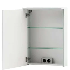 1-türiger Spiegelschrank fürs Bad in Weiß - Nuszaleva^Wohnen